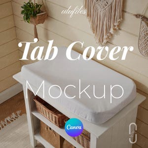 Changing Pad Cover Mockup Canva Template Baby Nursery Diaper Table Mokcup Boho Changing Mat Pic the gift Printify Diaper Changing Pad Mockup