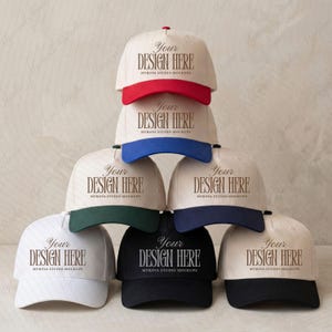 Cap Mockup OTTO 31-069 Color Chart Mid Profile Hat Color Guide Baseball Mock up POD Template (digital Download)