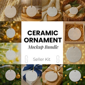 Keramik Ornament Mockup Bundle Weihnachtspaket Flat Lay Mockup Ornamente Mockups Xmas Mockup Weihnachtsornament Bundle Mega Bundle Pod Jpg