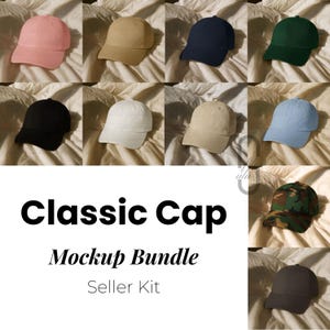 Classic Dad Cap Mockup Bundle Classic Dad Cap Mega Bundle Dad Hat Mockup Yupoong 6245CM Mockup Bundle Classic Cap Mockup Cap Color Chart Pod