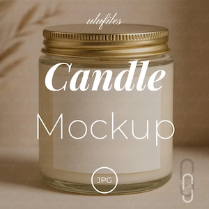 Scented Candle Mockup Coconut Apricot Candle Wax Mockup Clear Candle Mockup Scented Candle Minimalist Candle Mockup Coconut Candle Mock up