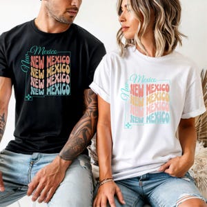 New Mexico T-shirt, Southwest Desert Tee, Santa Fe Shirt, Albuquerque Top, New Mexican Clothing, Vacation Tee.