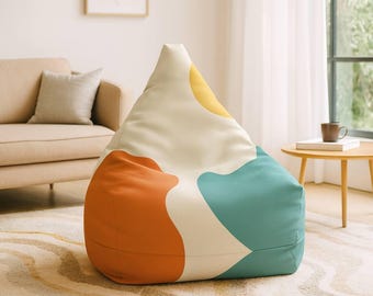 Bean Bag Chair Cover | Modern Abstract | Cover Only