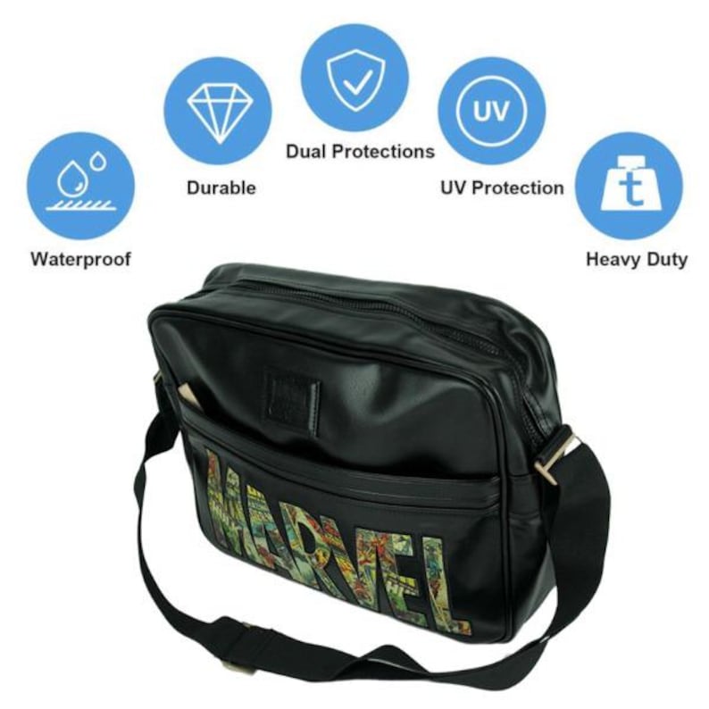 Marvel Comic Logo Messenger Bag - Thumbnail 2