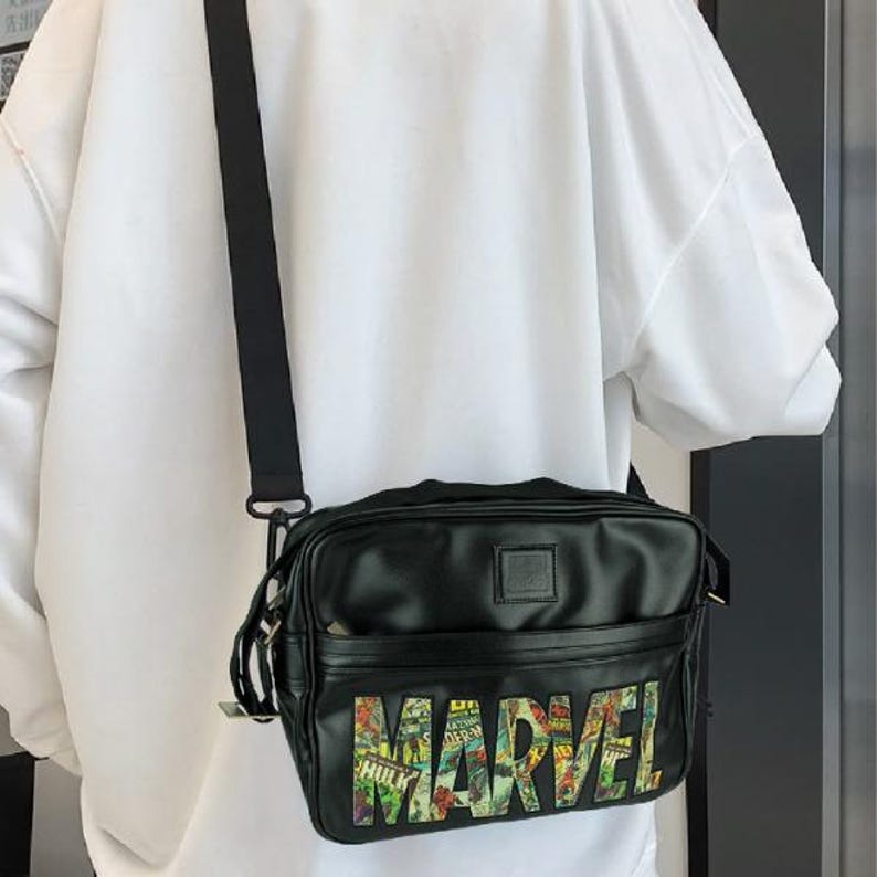 Marvel Comic Logo Messenger Bag - Thumbnail 4