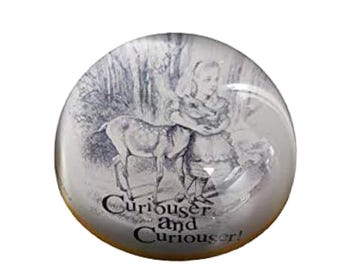 Alice in Wonderland glazen presse-papier kristal 3D glazen beeldjes bal kantoordecor, verzamelcadeaus voor haar/hem