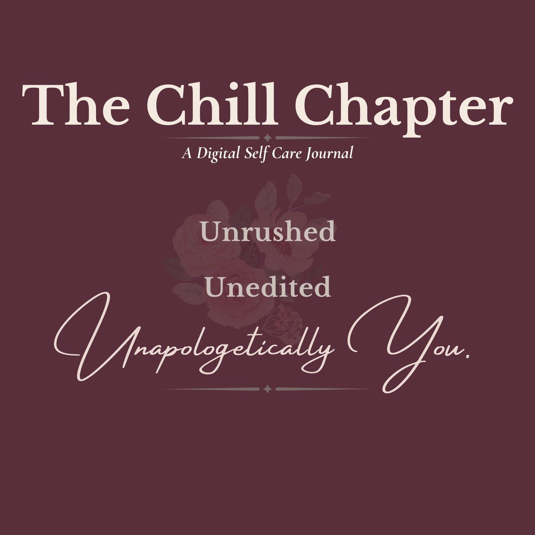 The Chill Chapter – Printable Self-care Journal | Digital PDF for ...