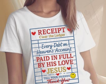 Paid in Full Jesus PNG: Christian Shirt Design (Digital Download)