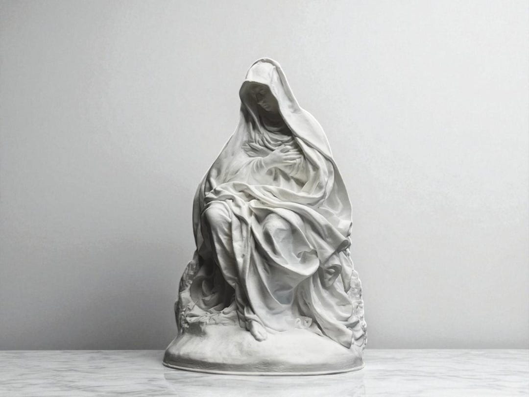 Handmade Nordic Plaster Statue: Modern Home Decor Sculpture - Etsy