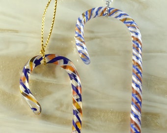 Candy Cane Ornaments - Flameworked Glass