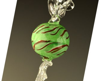 Candy Ornament - Blown Flameworked Art Glass