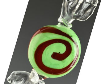 Candy Ornament - Blown Flameworked Art Glass