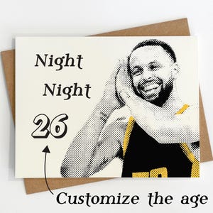 Nuit de nuit - Anniversaire personnalisé - Steph - Carte de voeux
