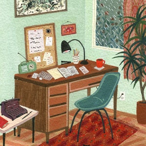 1950s writer's room