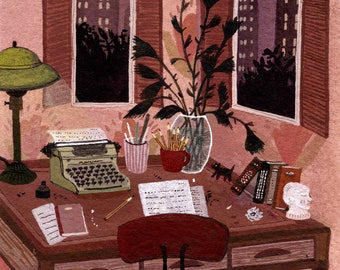 1940s writer's room