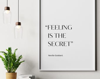 Neville Goddard Quote Poster – Law of Attraction Spiritual Decor