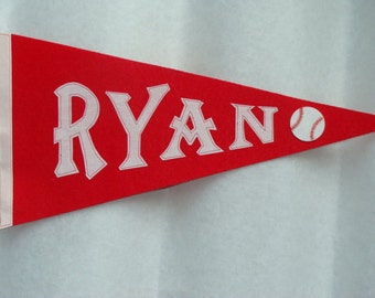 4 Boy's Personalized Sport Pennants