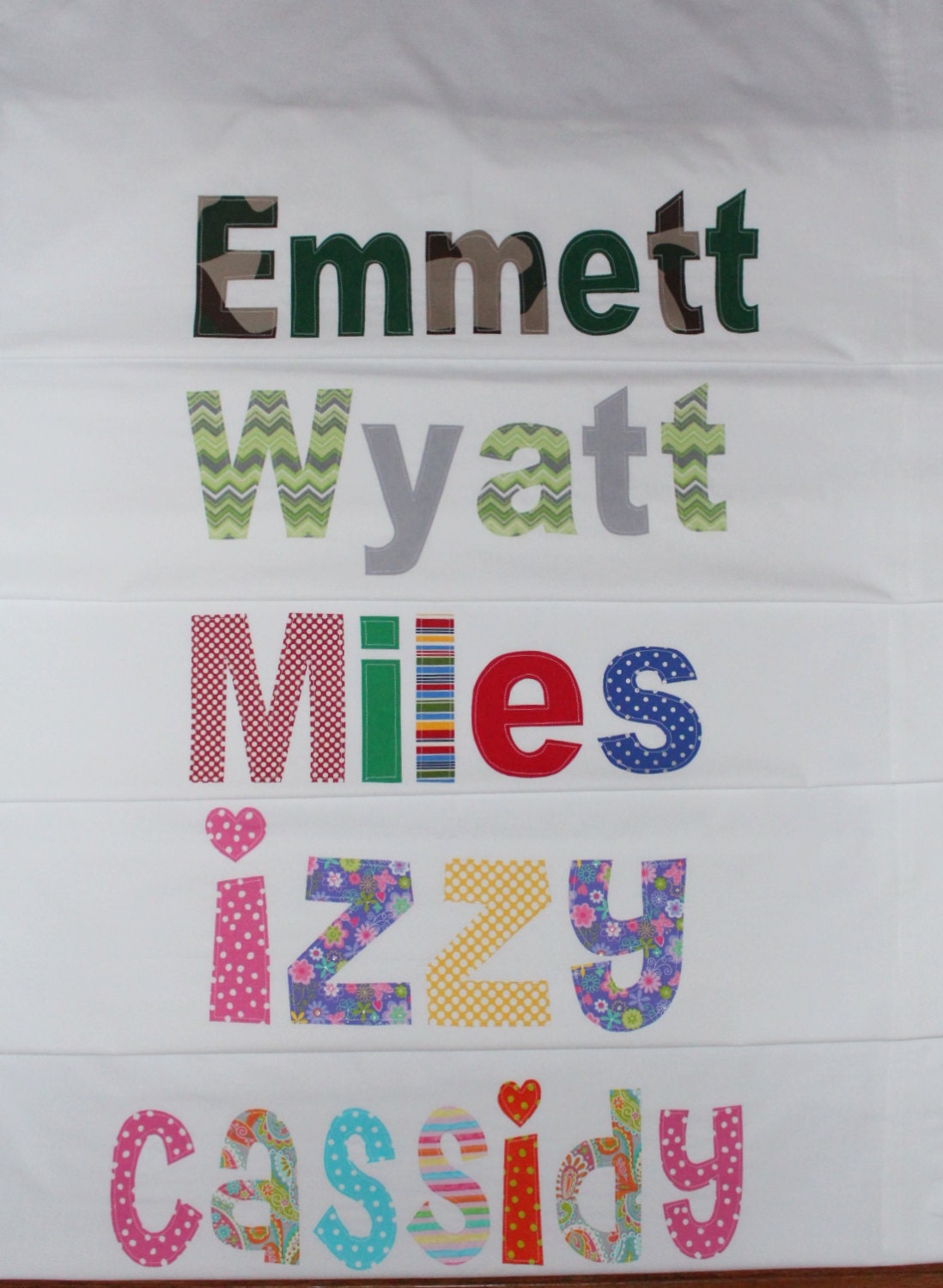 Childs Personalized Pillowcase Boy Pillowcase Girl Unique Etsy