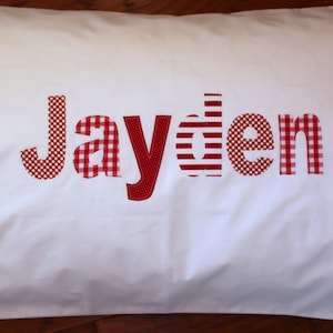 Boy&#39;s Personalized Pillowcase - custom birthday gift idea sleepover slumber party girls bedding kids pillowcase Easter gift