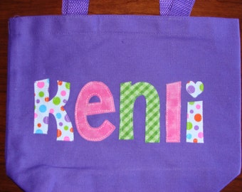 Girl's Personalized Library Bag