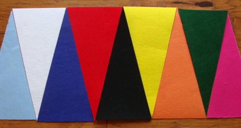 Set of 5 Personalized Pennants kids girls boys sport pennant image 4