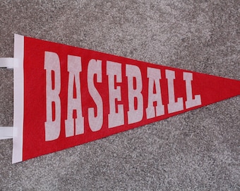 Personalized Sport Pennant - baseball basketball football soccer school spirit birthday gift idea party name bedroom decoration custom