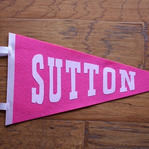 Girls Personalized Sport Pennant - baseball basketball football soccer Christmas birthday gift idea party name bedroom decoration custom