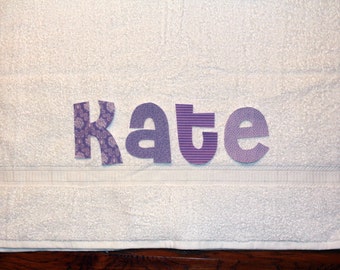 Girls Personalized Bath Towel summer beach swimming lessons birthday gift idea preschool nap mat cover boys girls kids