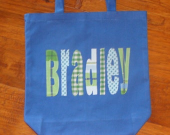 Boy's Large Personalized Tote