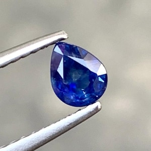 Pear Cut Blue Sapphire: 0.51 CT Loose Gemstone, September Birthstone