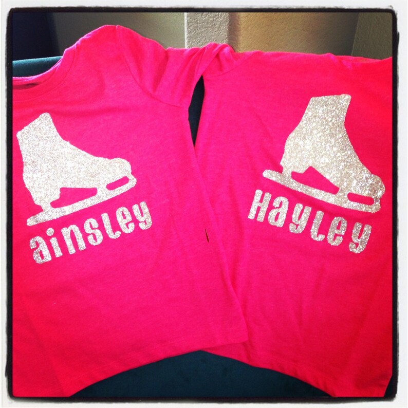 Ice Skating Party Birthday Shirt Etsy