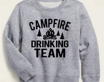 Campfire Drinking Team | Campfires and cocktails | camping sweatshirt | camping shirt | cocktail shirt | clamping | campfires