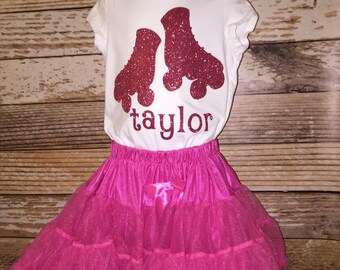 Roller skating party birthday shirt