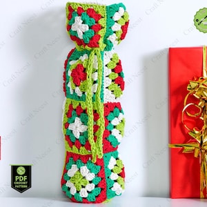 Crochet Pattern Wine Tote Wine Holder Crochet Pattern Wine Bottle Carrier Crochet Wine Bag Pattern PDF Wine Cozy Crochet Tutorial