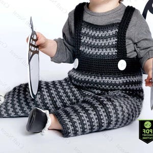 Crochet Baby Overalls Pattern PDF Baby Jumpsuit Crochet Pattern Baby Boy Outfit Crochet Baby Girl Overalls Infant Clothes Tutorial