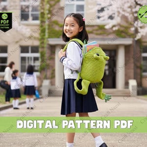 Frog Backpack Crochet Pattern Amigurumi Frog Bag Pattern Crochet Frog Purse Pattern Cute Crochet Frog Backpack Woodlandcore Frog Bag