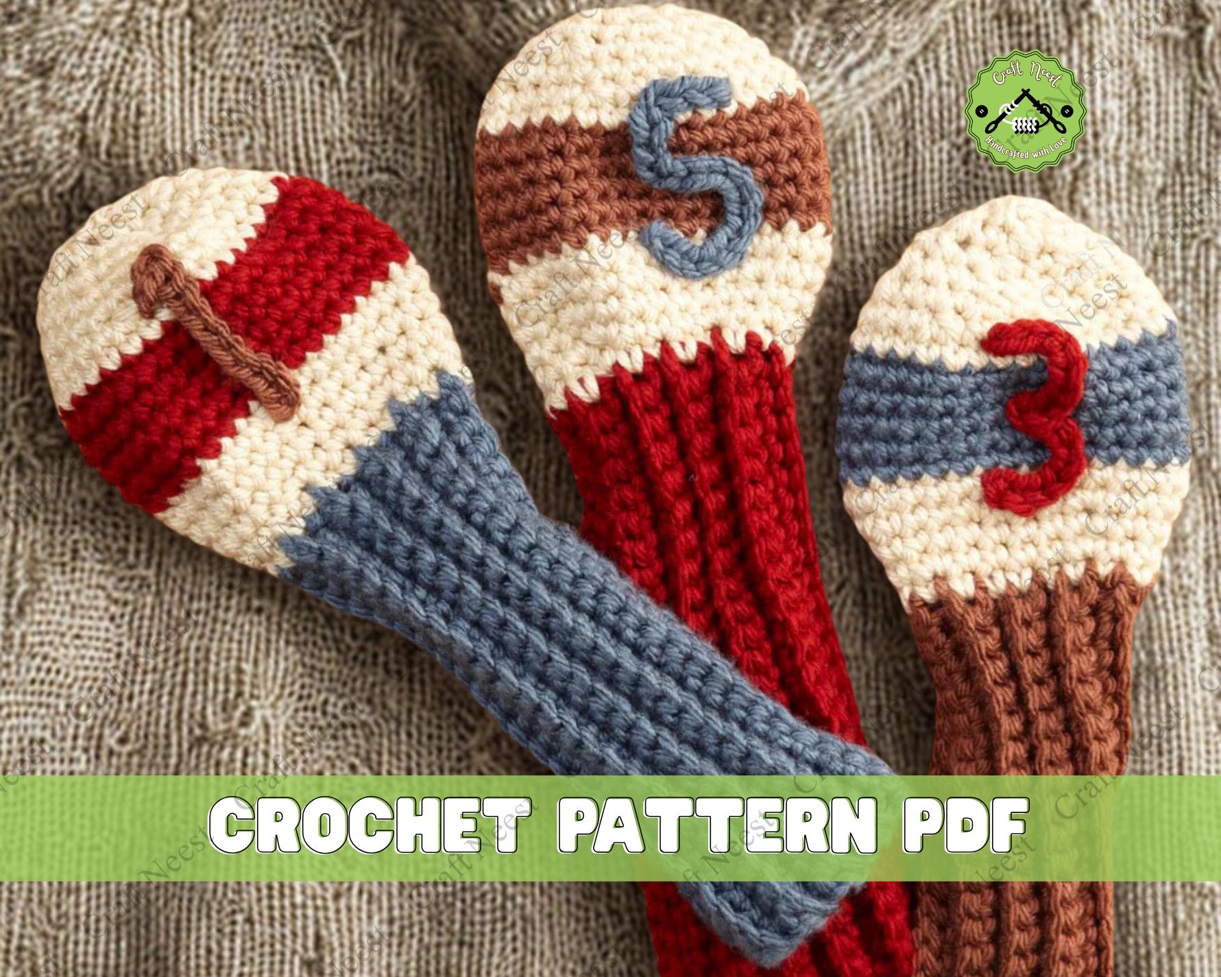 Knit golf headcovers - Etsy 日本