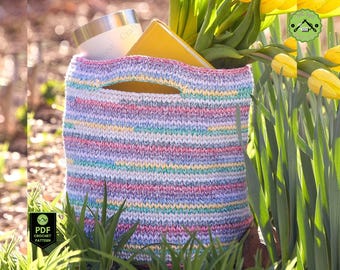 Large Coiled Crochet Basket Pattern with Handles (PDF Pattern)