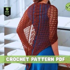 Leafy Summer Crochet Shawl Pattern Crescent Shape Sempervivum Design Low Vision Mobile Friendly US UK Terms Fairytale Inspired Wrap