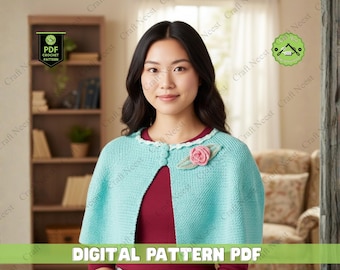 Patrón de flor de ganchillo, accesorios para manualidades (patrón en PDF)