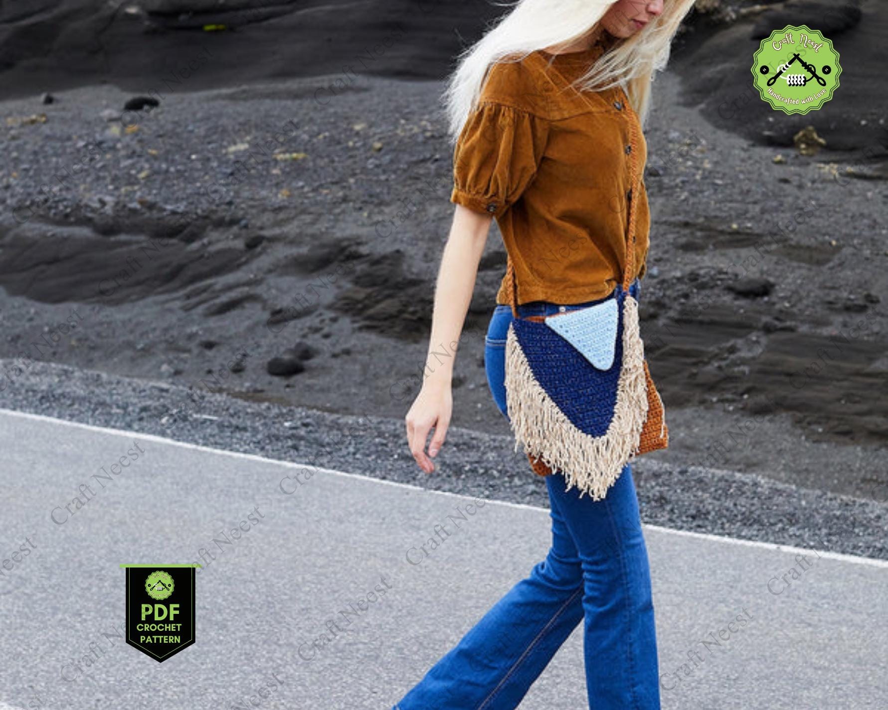 Danbury Crossbody Crochet Pattern Rectangle Crochet Bag Pattern Briana ...