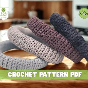 Gehaakte armband manchetpatroon DIY polsmanchet gehaakte armband zelfstudie Eenvoudige gehaakte armband Gemakkelijk handgemaakte sieraden PDF-patroon