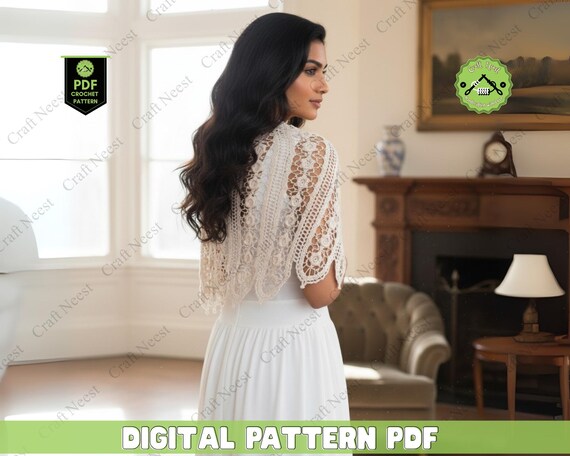 Elegant Triangle Crochet Shawl Pattern Lace Weight Asymmetric Wrap Bridal Spring Mohair Cable Rainy Day One Cake Shawl Design