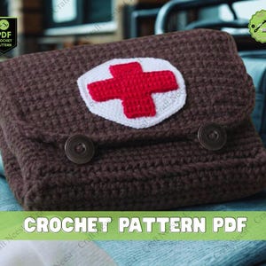 Crochet Doctor Kit Pattern Crochet Medical First Aid Bag Pattern Doctor Amigurumi Nurse Crochet Pattern PDF DIY Doctor Play Set