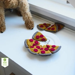 Crochet Play Food Pattern Pizza Crochet Cheese Board Pizza Plushie Crochet Pattern DIY Play Food Gift Crochet Pizza Pattern PDF