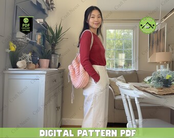 Crochet Spirits Backpack Pattern, Fantasy Travel Bag (PDF Tutorial)