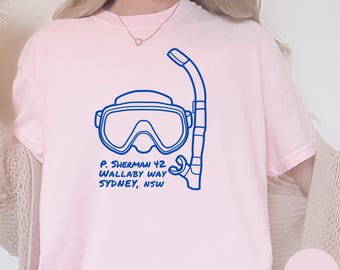 Comfort Colors Finding Nemo P Sherman Disney Pixar Tshirt Tee Shirt Finding Dory Birthday Gift Squirt Crush Just Keep Swimming Family Match