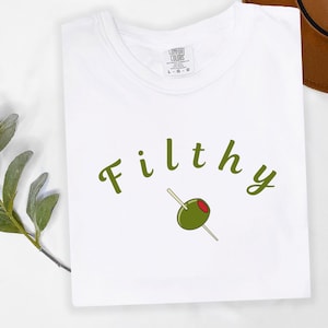 Filthy Martini Shirt Comfort Color Tee Tshirt Extra Dirty Martini Lover Gift Tini Time Cocktail Pullover Preppy Crewneck Graphic Social Club