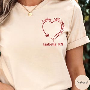 Cardiac Cath Lab Nurse Tshirt Gift Custom Name, Cardiac Nurse RN life heart shirt, Cardiac Care Unit Tee,  CCU TShirt, CVICU Cardiac Nurse