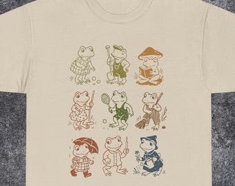 Camiseta vintage con tatuaje de rana de los 90, linda camiseta retro de rana, regalo para amantes de las ranas, divertida y extraña camiseta unisex de rana.